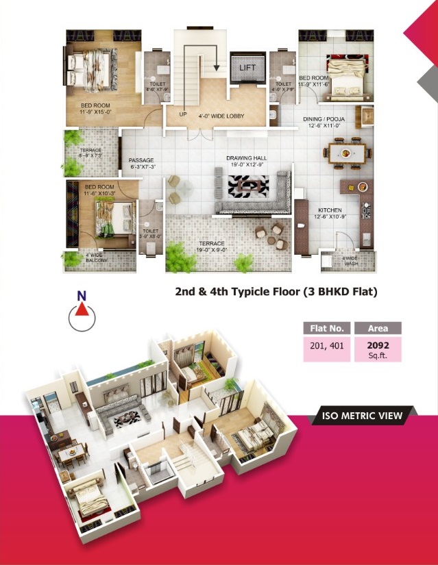 3BHK Flat in Manish Nagar-NIVAAN RESIDENCY